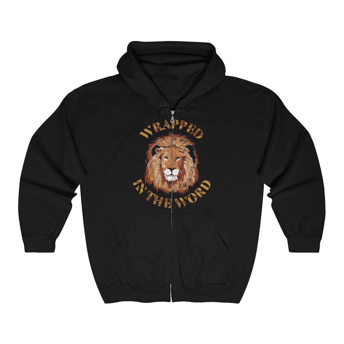 Unisex Wrapped Lion Full Zip Hoodie