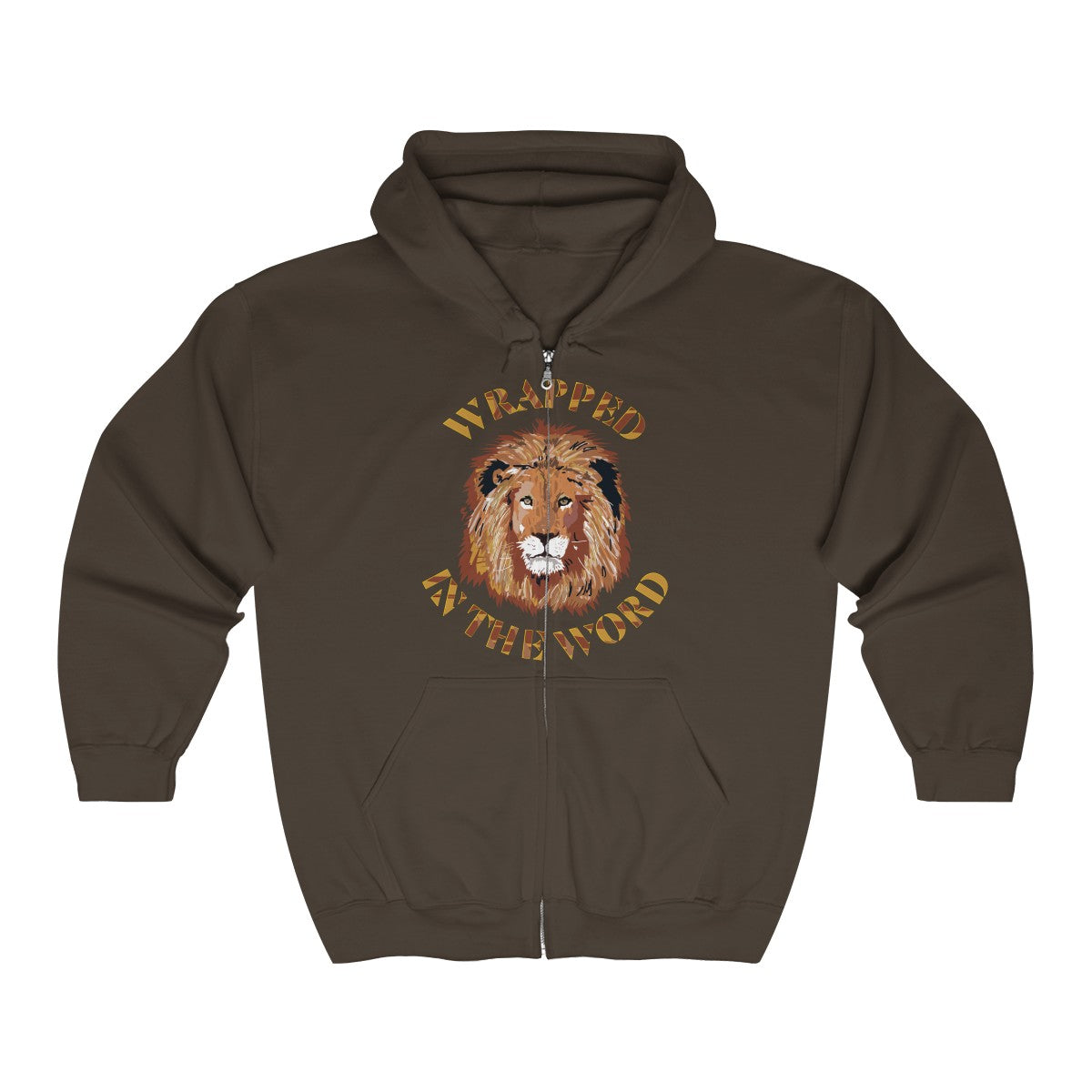 Unisex Wrapped Lion Full Zip Hoodie