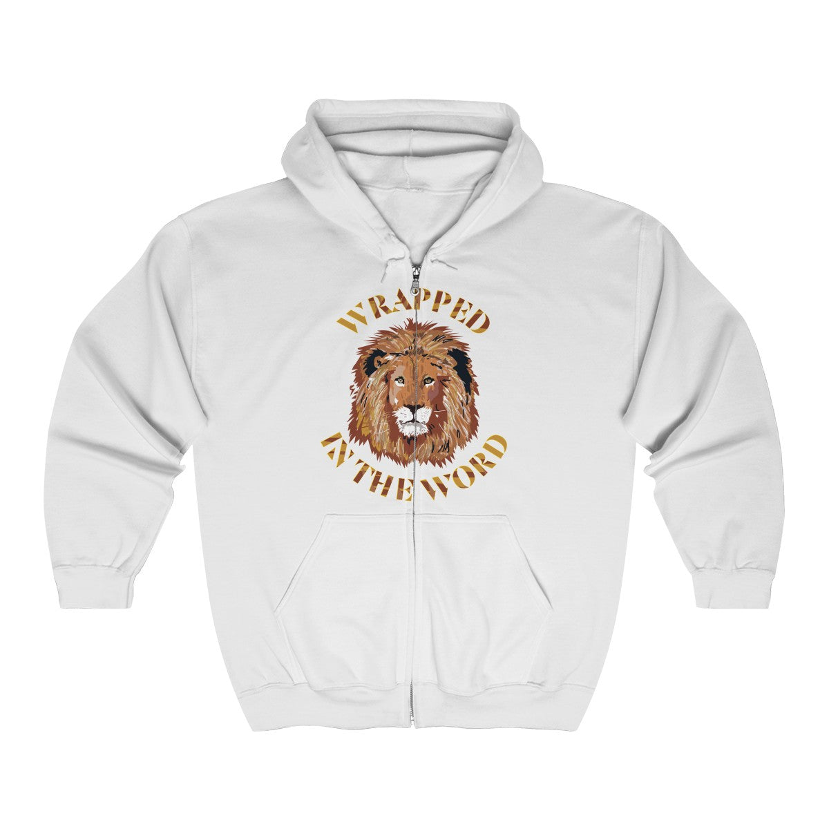 Unisex Wrapped Lion Full Zip Hoodie